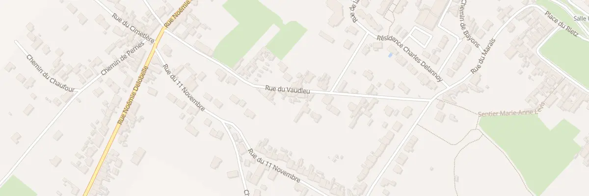 Plan du 8 Rue du Vaudieu à Burbure
