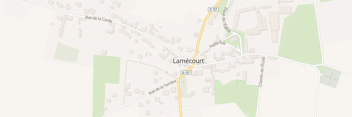 Plan du 3 Rue de la Cavée à Lamécourt