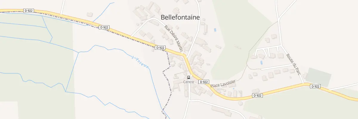 Plan du 5 Rte Départementale 922 à Bellefontaine