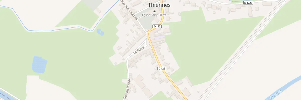 Plan du 5 Vc La Place à Thiennes