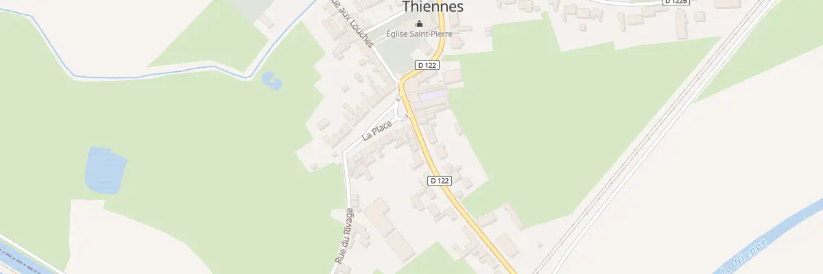 Plan du 2 Rue de Tannay à Thiennes