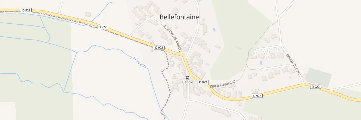 Plan du 5. Rte Nationale 322 à Bellefontaine