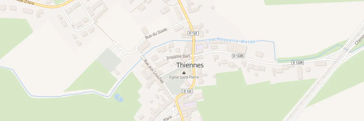 Plan du 2 Ctr de l’Eglise à Thiennes