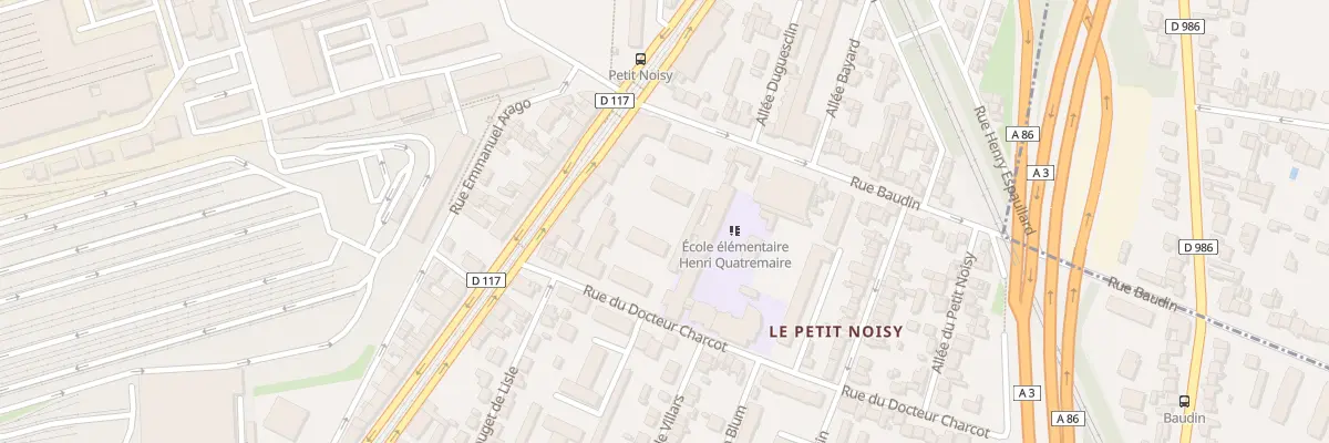 Plan du 10 Rue Baudin à Noisy-le-Sec