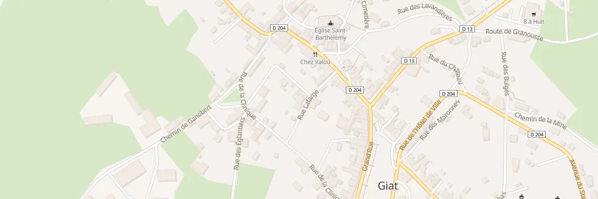 Plan du 5 Rue Lafarge à Giat
