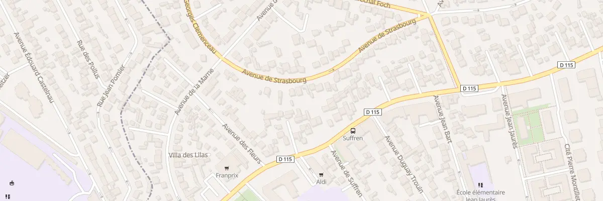 Plan du 41 Av de Strasbourg au Blanc-Mesnil