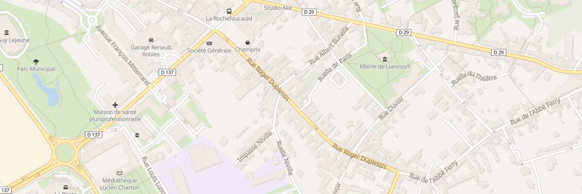 Plan du 15 Rue Roger Duplessis à Liancourt