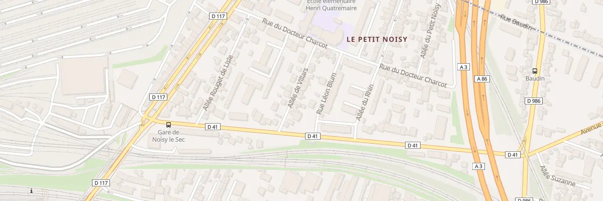 Plan du 6 All de Villars à Noisy-le-Sec