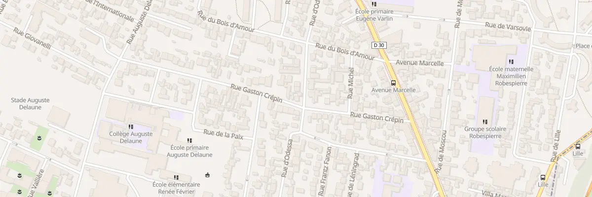 Plan du 26 Rue Gaston Crépin à Bobigny