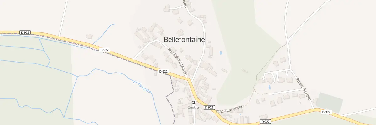 Plan du 3 Rue Désiré Martin à Bellefontaine