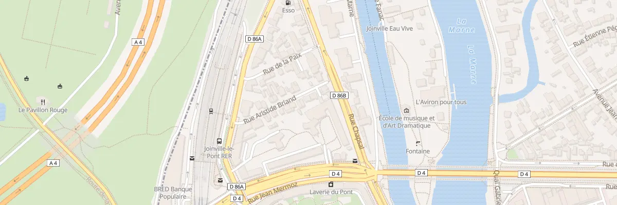 Plan du 5 Rue Aristide Briand à Joinville-le-Pont