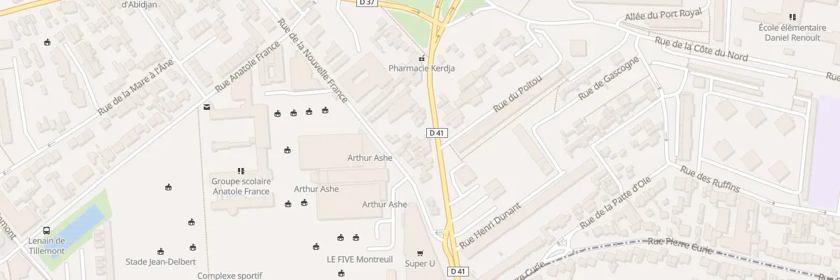 Plan du 208 Bd Théophile Sueur à Montreuil