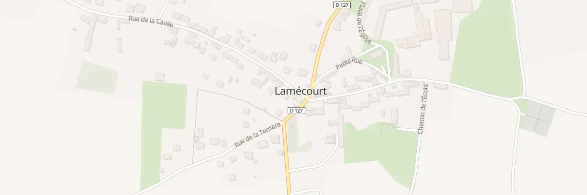Plan du 1A Rue de la Cavée à Lamécourt