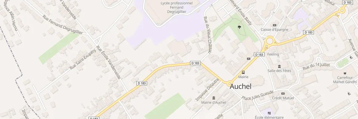 Plan du 2 Rue Uriane Sorriaux à Auchel