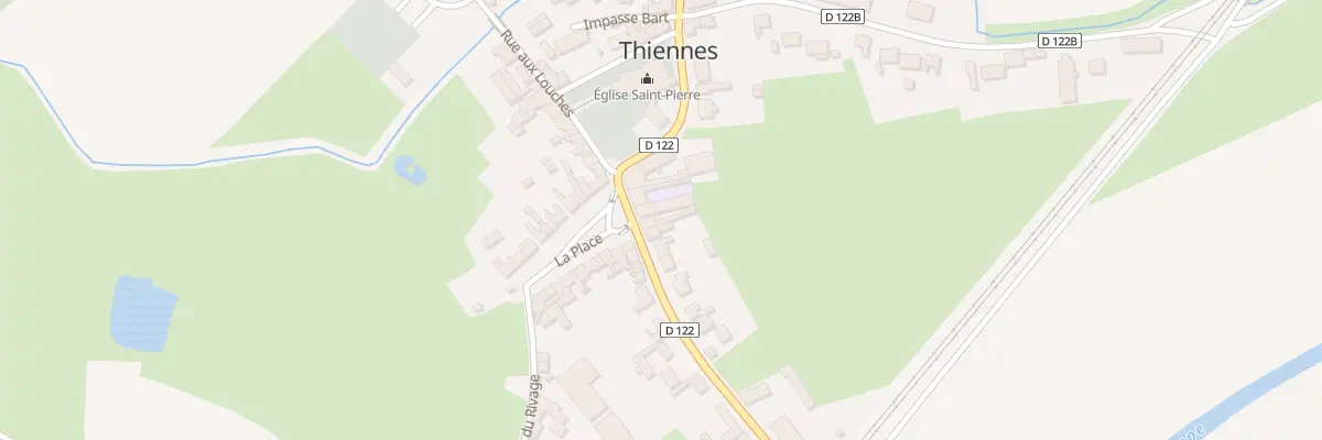 Plan du 3 Vc La Place à Thiennes
