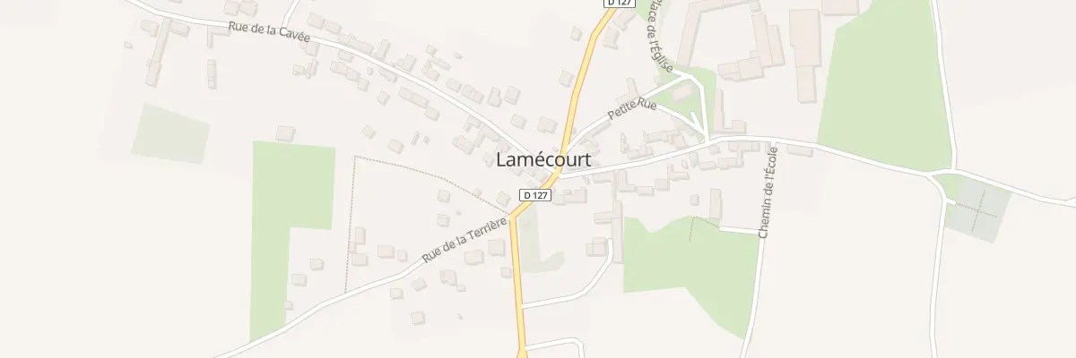 Plan du 1 Rue de la Cavée à Lamécourt