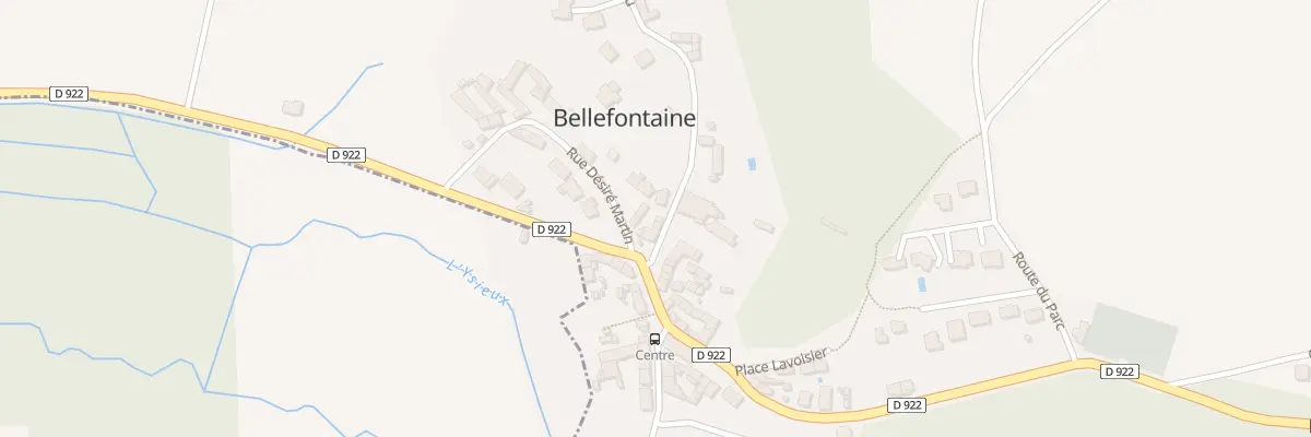 Plan du 1 Rue Désiré Martin à Bellefontaine