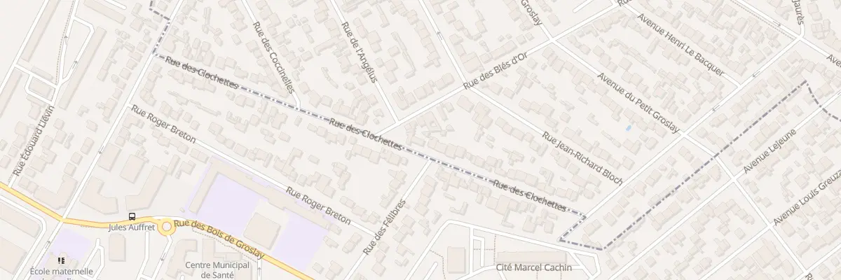 Plan du 45 Rue des Clochettes au Blanc-Mesnil