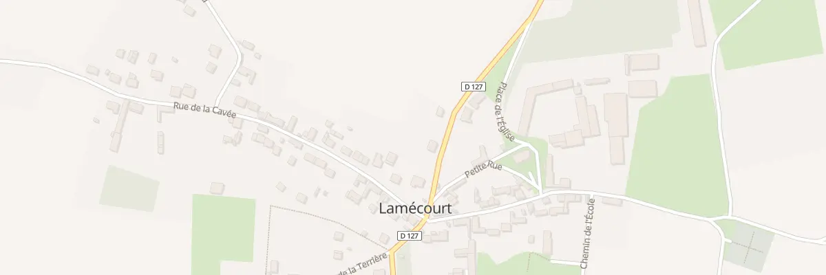 Plan du 2 Rue de la Cavée à Lamécourt