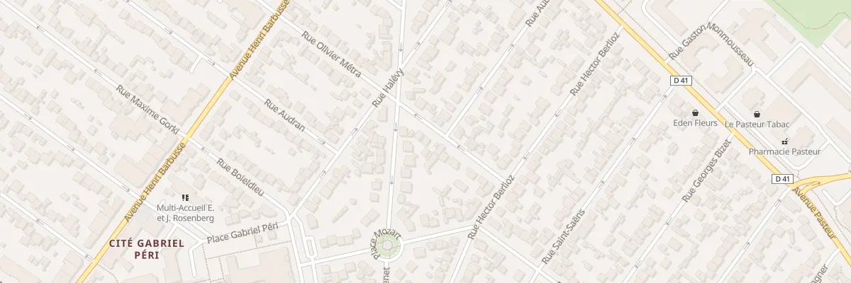 Plan du 36 Rue Olivier Métra au Blanc-Mesnil