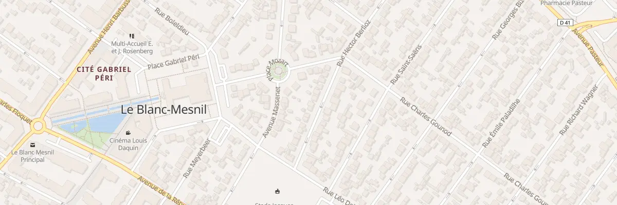 Plan du 21 Rue Hector Berlioz au Blanc-Mesnil