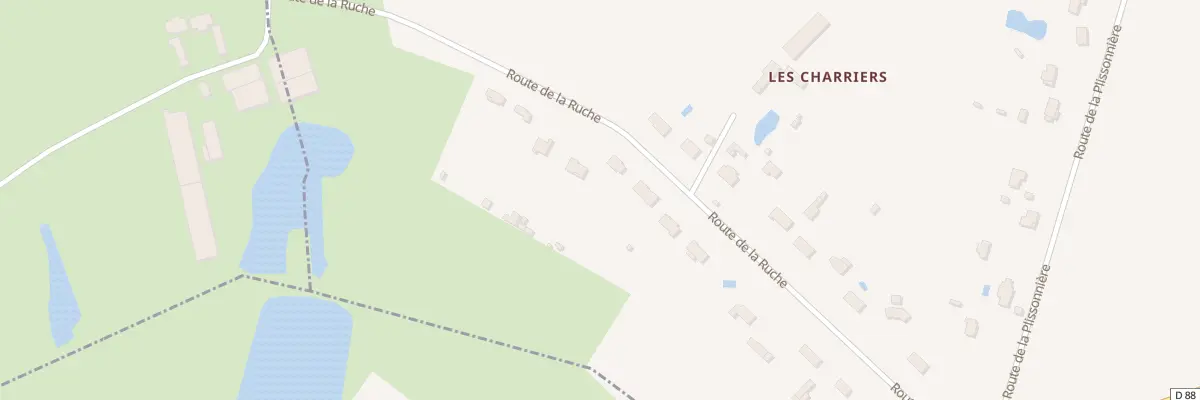 Plan du 21 Rte de la Ruche à Coudroy