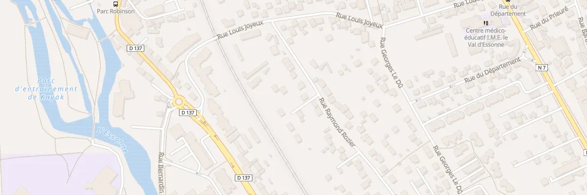 Plan du 20 Rue Raymond Rozier à Corbeil-Essonnes