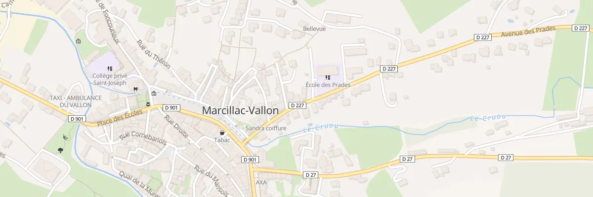 Plan du 117 Av des Prades à Marcillac-Vallon