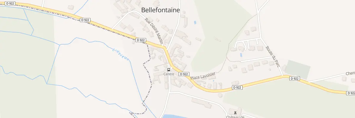 Plan du 12 Rte Nationale 322 à Bellefontaine