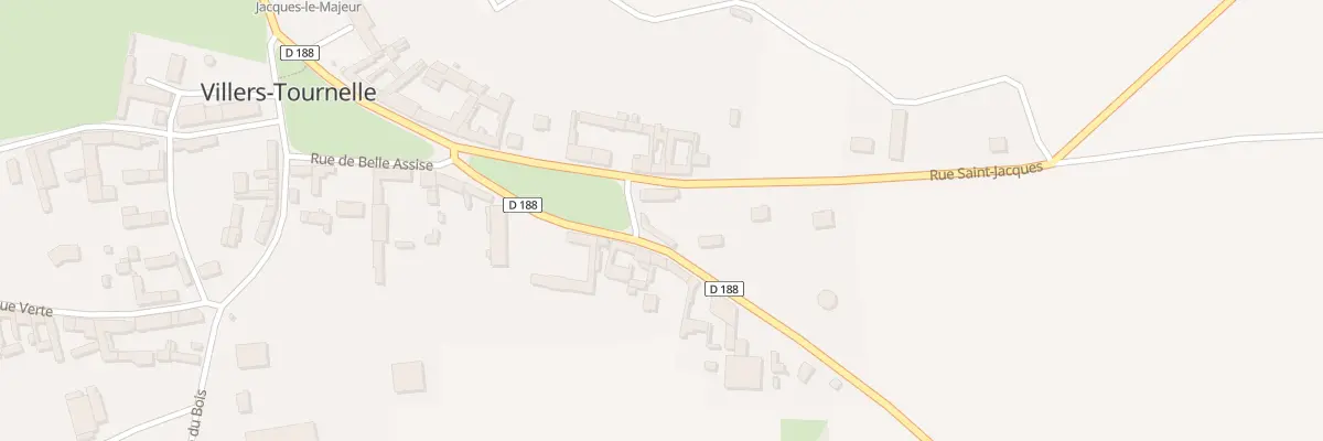 Plan du 2 Rue Saint Jacques à Villers-Tournelle