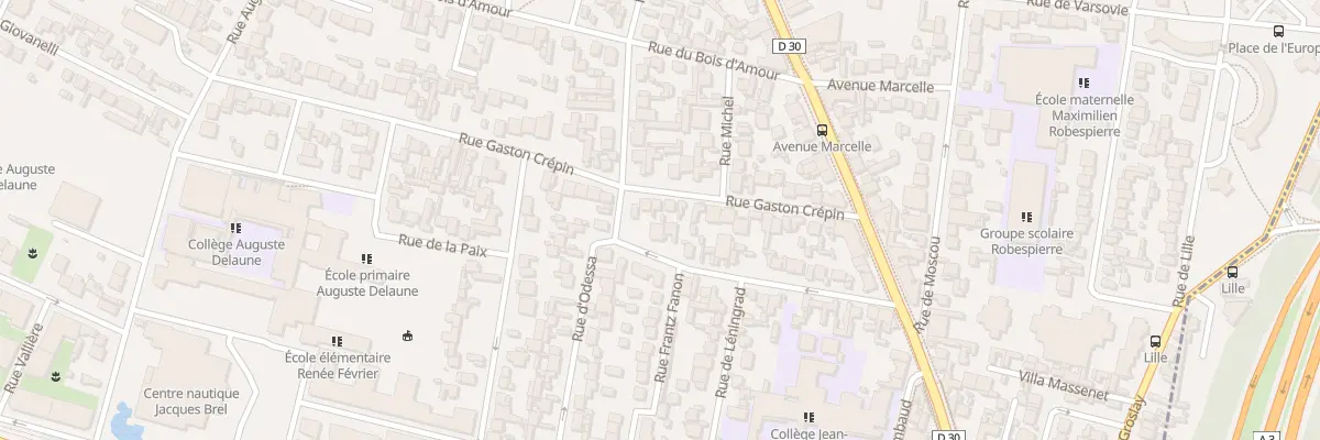 Plan du 29 Rue Gaston Crépin à Bobigny