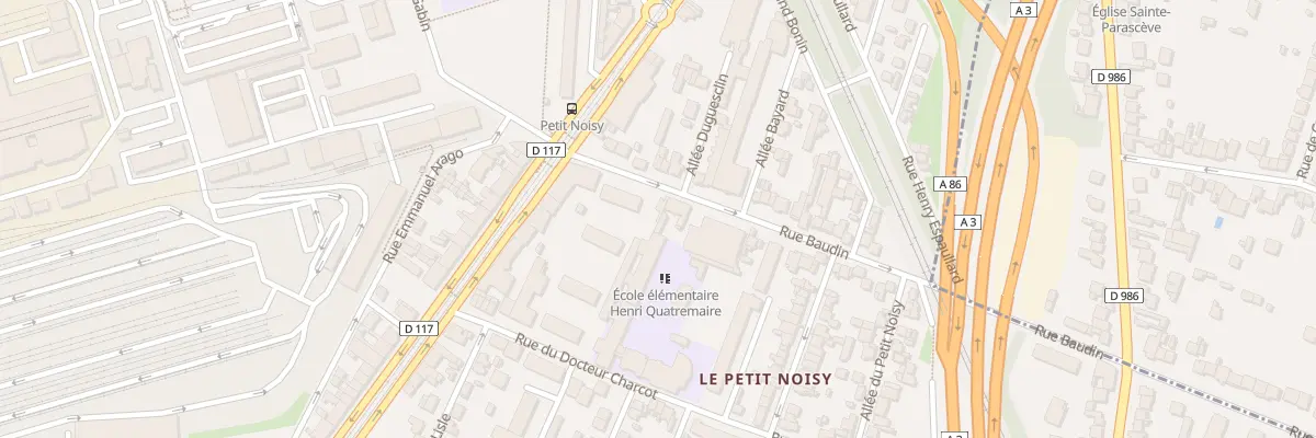 Plan du 14 Rue Baudin à Noisy-le-Sec