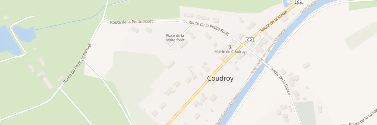 Plan du 14 Rte de Choiseau à Coudroy