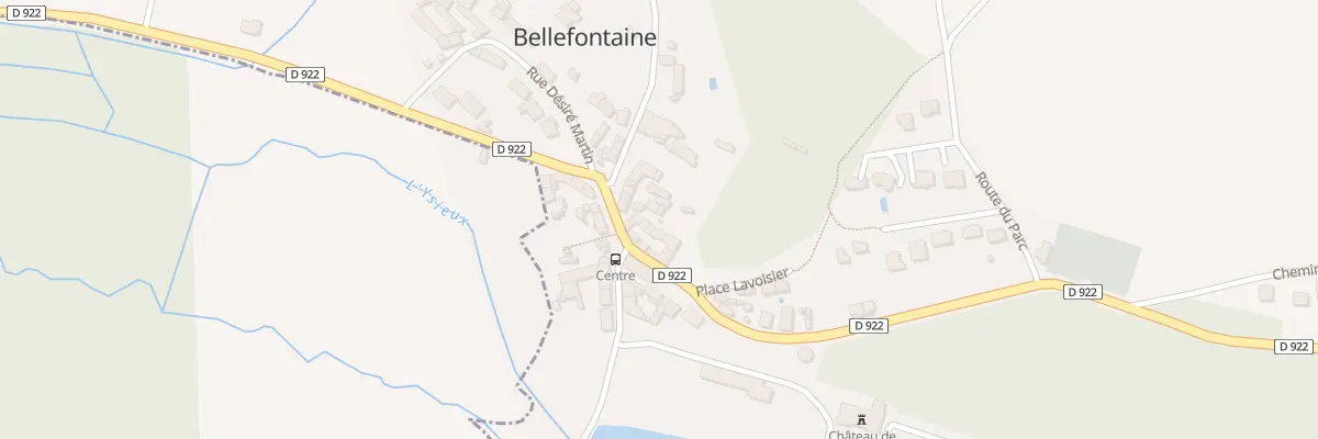 Plan du 16 Rte Nationale 322 à Bellefontaine