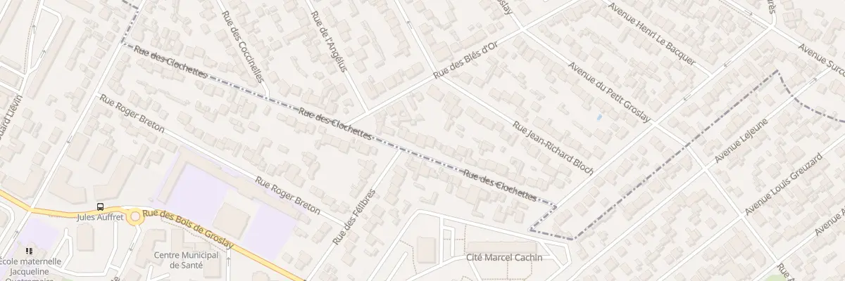 Plan du 51 Rue des Clochettes au Blanc-Mesnil