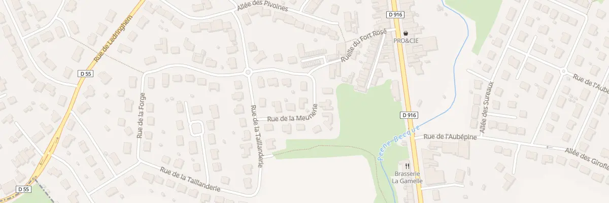 Plan du 8 Rue de la Meunerie à Wormhout
