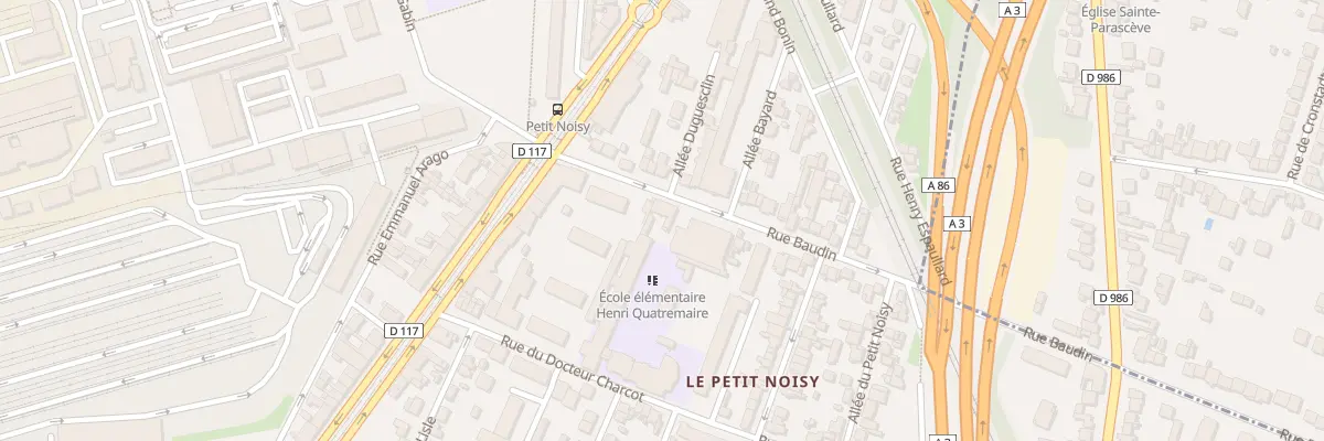 Plan du 16 Rue Baudin à Noisy-le-Sec