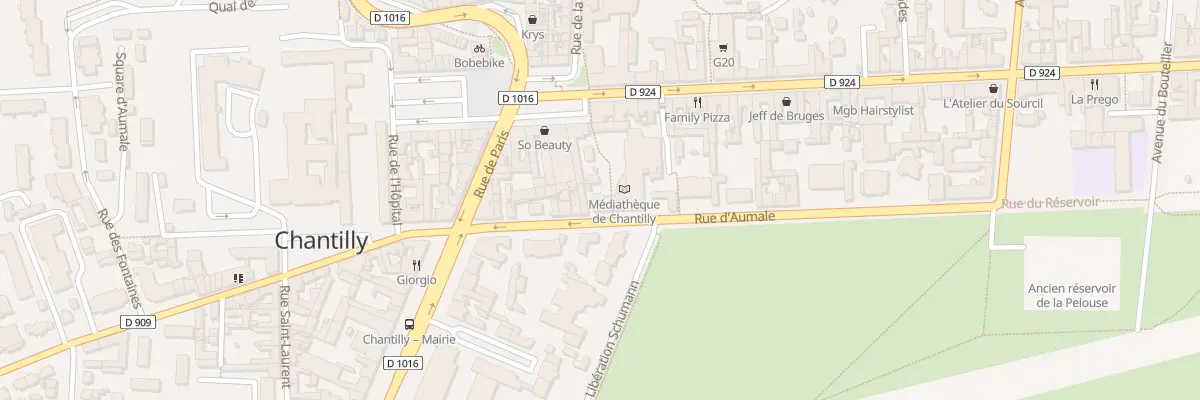 Plan du 36 Rue d’Aumale à Chantilly