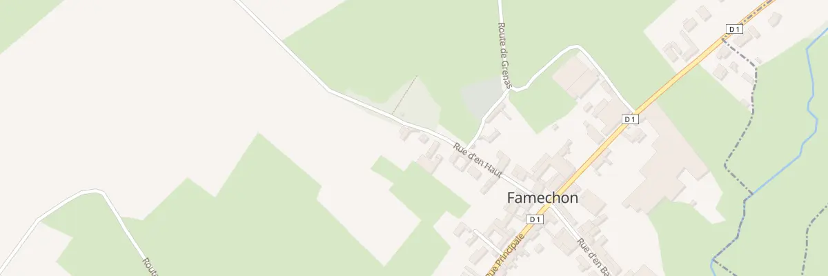 Plan du 9 Rue d’En Haut à Famechon