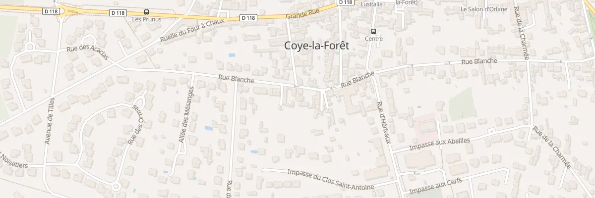 Plan du 73T Rue Blanche à Coye-la-Forêt