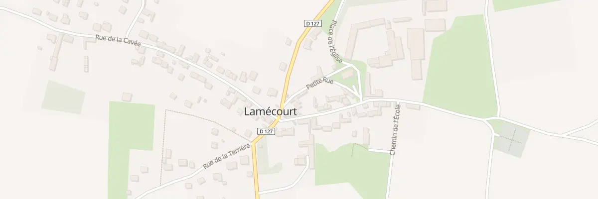 Plan du 2 Ptr Petite Rue à Lamécourt