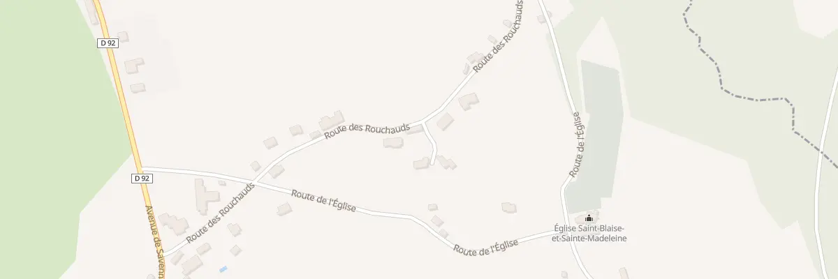 Plan du 8 Rte des Rouchauds à Merlines
