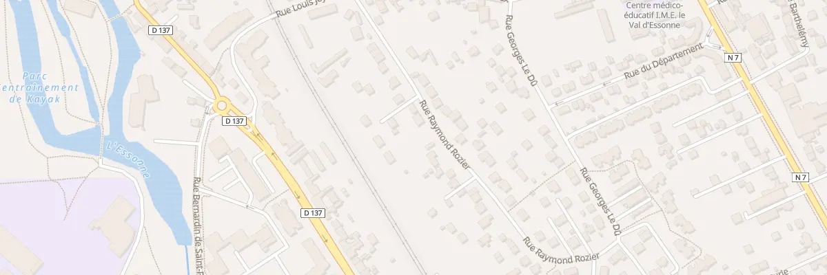 Plan du 28 Rue Raymond Rozier à Corbeil-Essonnes