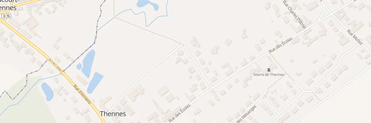 Plan du 8 Rue du Marechal Leclerc à Thennes