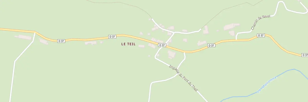 Plan du 5299 Le Teil à Saint-Martin-Valmeroux