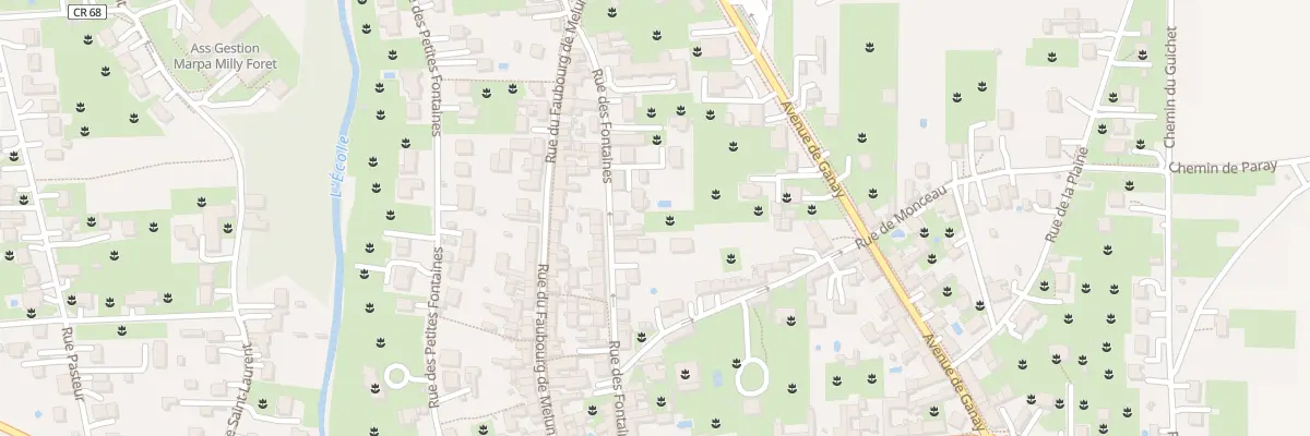 Plan du 18 Rue des Fontaines à Milly-la-Forêt