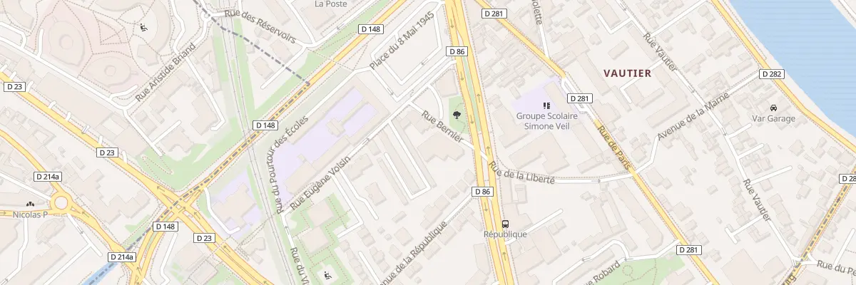 Plan du 3 Rue Bernier à Joinville-le-Pont