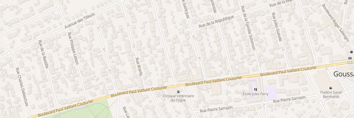 Plan du 10 Rue Pierre Curie à Goussainville