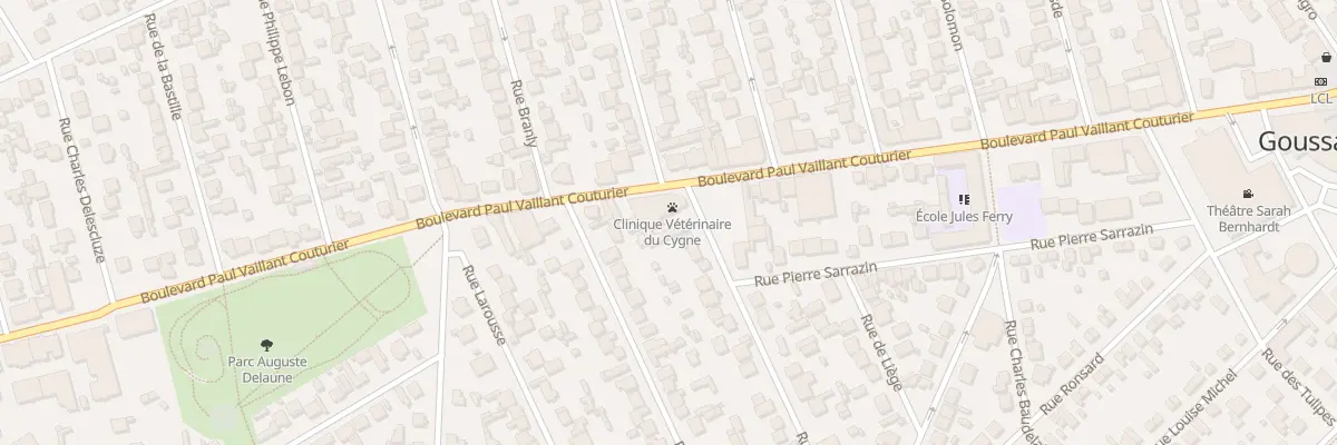 Plan du 38 Bd P Vaillant Couturier à Goussainville