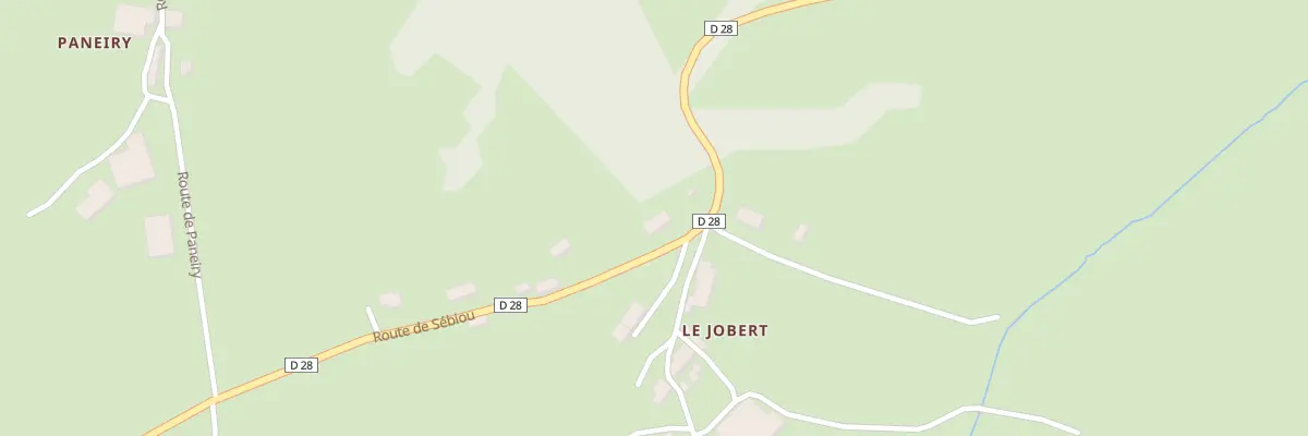 Plan du 2 Rte de Sebiou - Le Jobert à Mérinchal